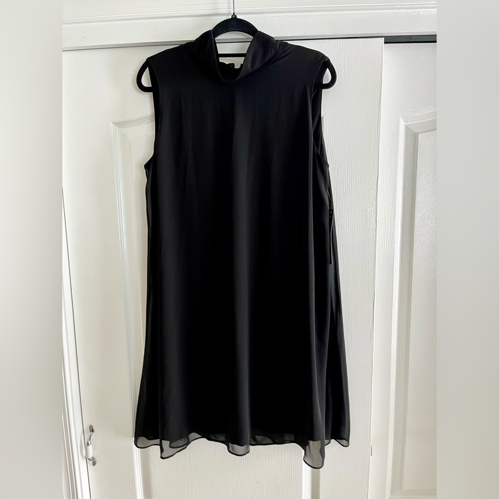 TIANA B. Mock Neck Sleeveless Dress